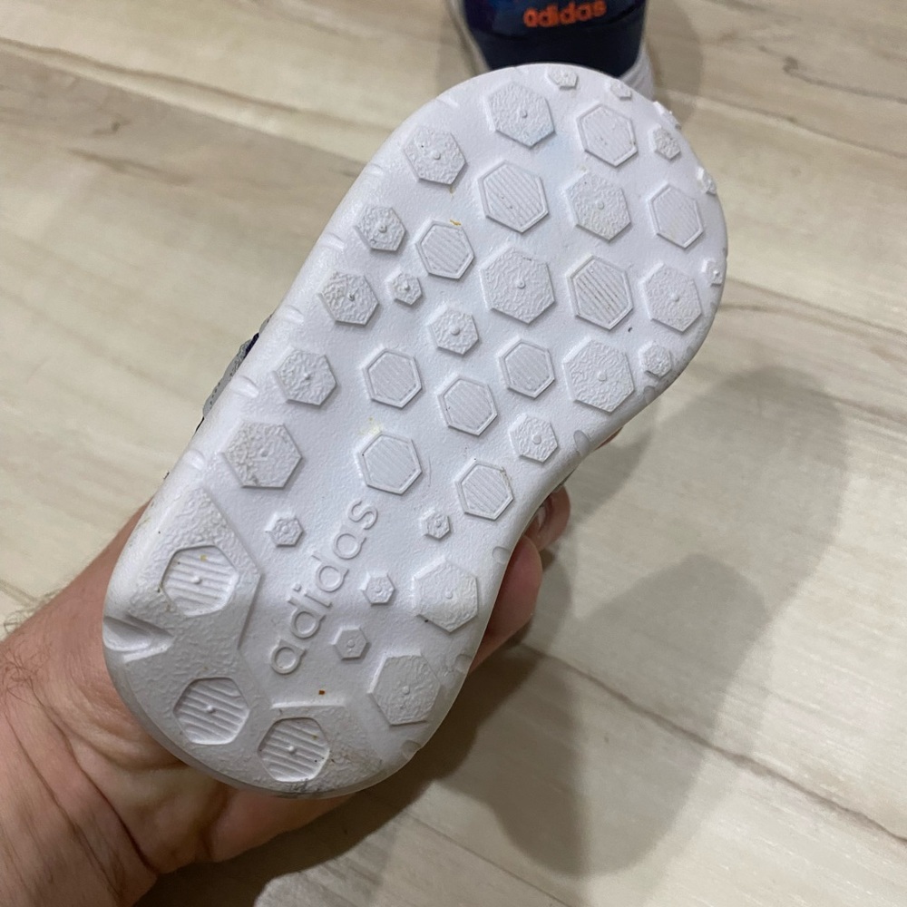 Adidas Kids Blue and Orange Shoes- Size 5K - Picture 8 of 8